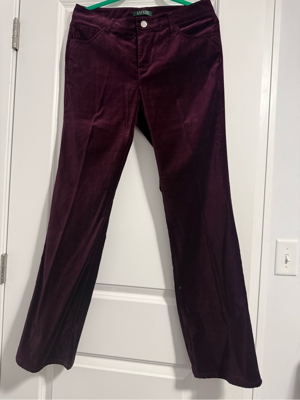 Lauren Ralph Lauren Corduroy Pants in Deep Plum